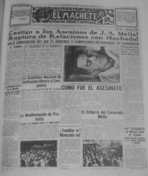 Asesinato de Julio Antonio Mella - El Machete